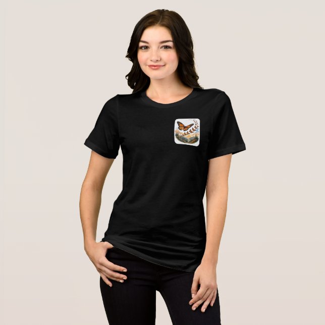 Monarkfjärilens migration t shirt (Framsida Full)