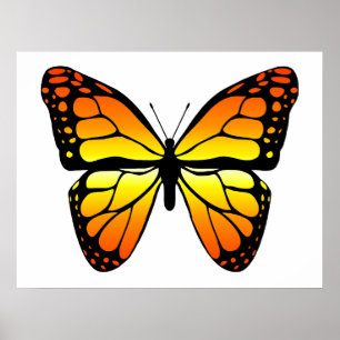 Monarkfjärilsaffisch Poster