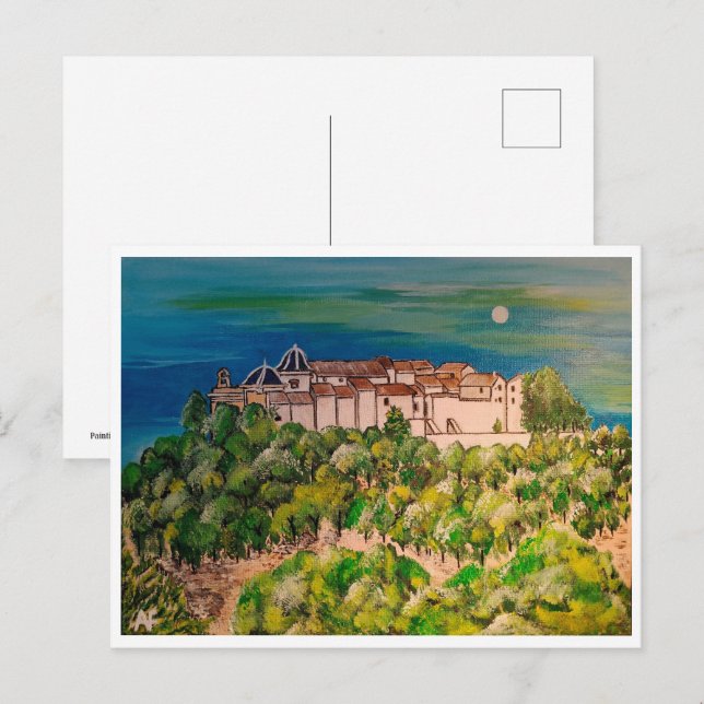 Monasterio de San Miguel Painting av Alfred Fox Vykort (Fram/baksida)