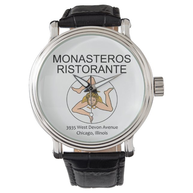 Monasteros Ristorante, Chicago, Illinois Armbandsur (Framsida)