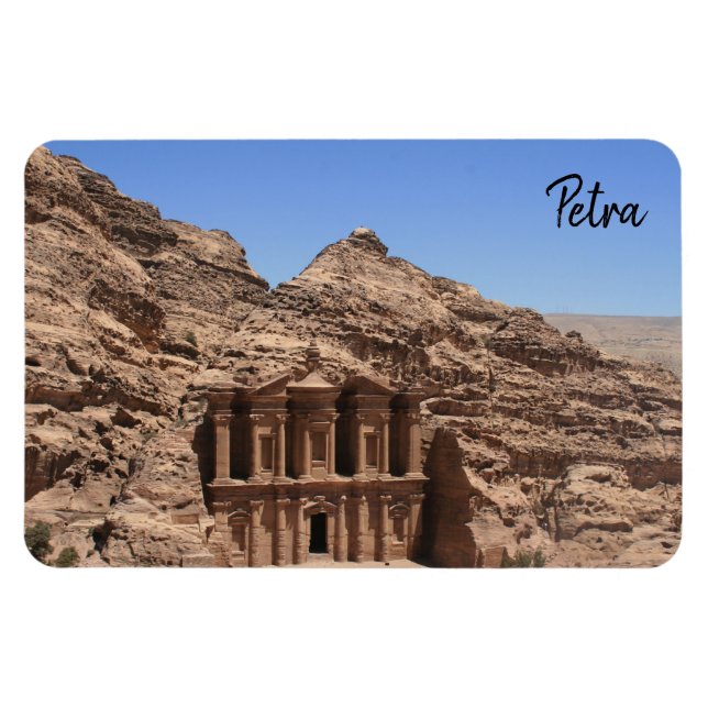 monastery petra jordan magnet (Horisontell)