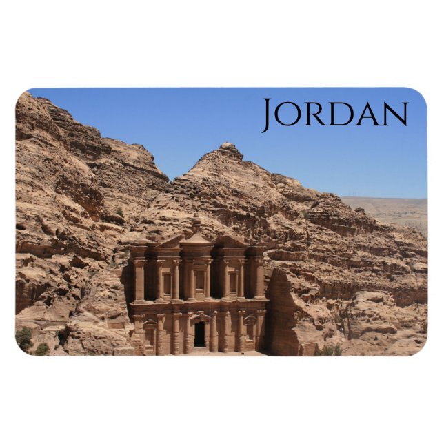 monastery petra jordan magnet (Horisontell)