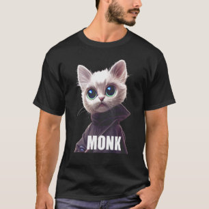 Monastiskt monastiskt Munk Kat Merch-klosterobjekt T Shirt