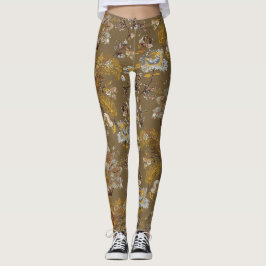 Monat Blommönster Leggings