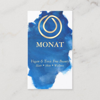Monat Blue-Affärskort Visitkort