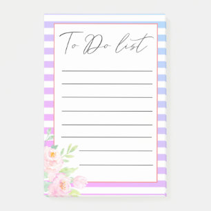 Monbre rand Peonies to Do List Post-it Block