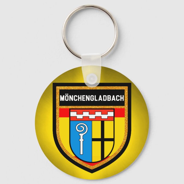 Mönchengladbach Flagga Nyckelring (Framsida)
