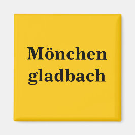Mönchengladbach Schild Guld Gleb Magnet