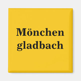 Mönchengladbach Schild Guld Gleb Magnet