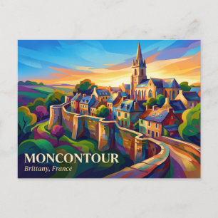 Moncontour Frankrike Vykort