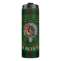 Moncrieffe skotska klan tartan och vapensköld