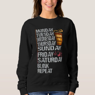 Monday Coffee Friday Wine     Week   Party Jokes T Shirt