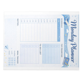 Monday Daily Planner Printable  Anteckningsblock