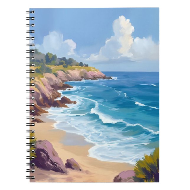 Monday in Malibu | Beach Cliffs CA Travel  Anteckningsbok (Framsidan)