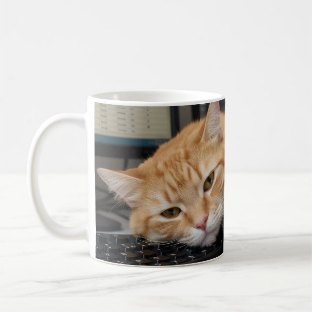 Monday Motivation Mug, Office Fun Cats Kaffemugg (Vänster)