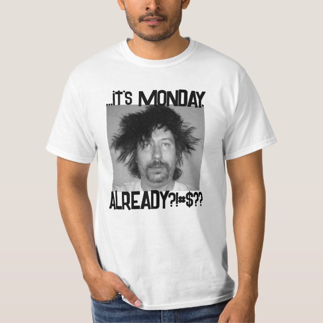 MONDAY White T Shirt (Framsida)