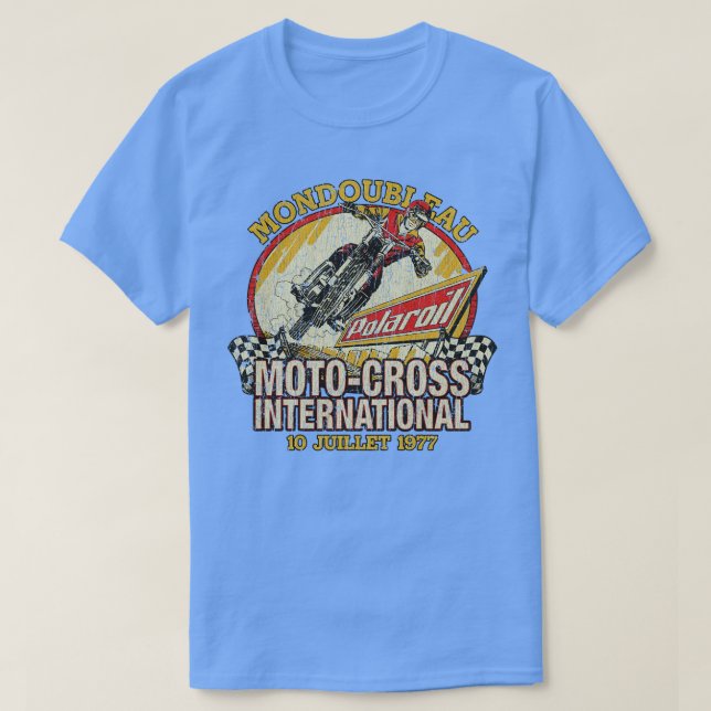 Mondoubleau MotoCross Internationell 1977 T Shirt (Design framsida)