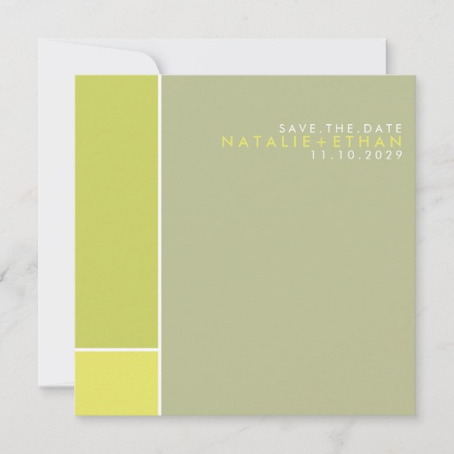 Mondran Retro-Modets teckningsfärg Spara datum Spara Datumet (Framsida)