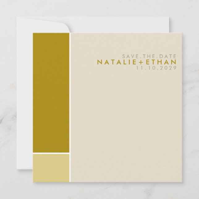 Mondran Retro-Modets teckningsfärg Spara datum Spara Datumet (Framsida)