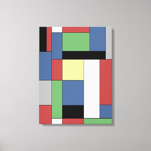 Mondrian #11 canvastryck (Framsida)