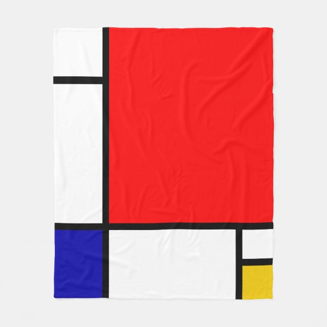 Mondrian 1 fleecefilt (Framsidan)