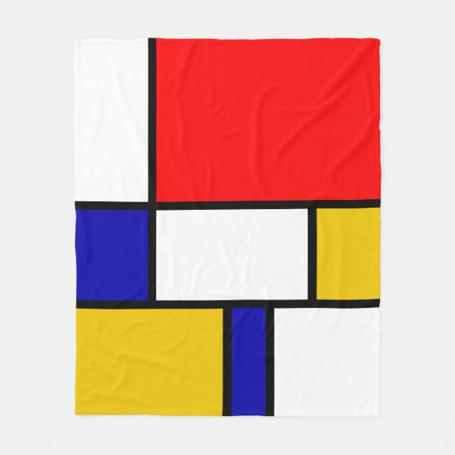 Mondrian 2 fleecefilt (Framsidan)