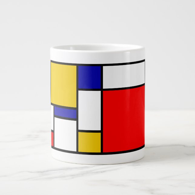 Mondrian 2 jumbo mugg (Framsidan)