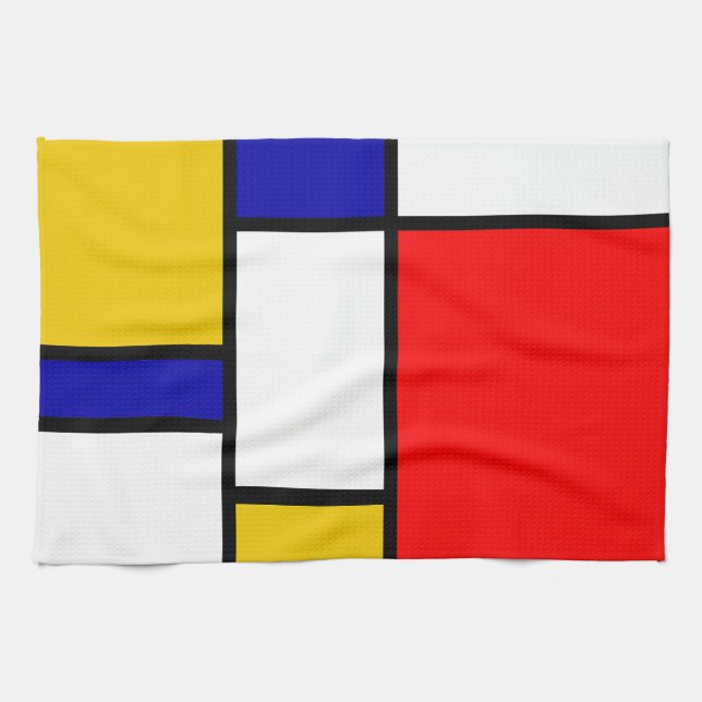 Mondrian 2 kökshandduk (Horisontell)