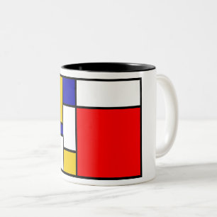 Mondrian 2 Två-Tonad mugg