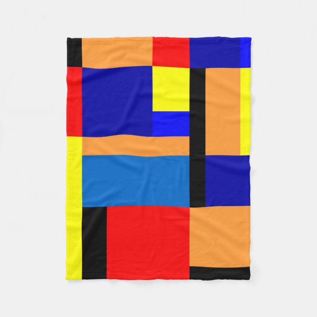 Mondrian #35 fleecefilt (Framsidan)