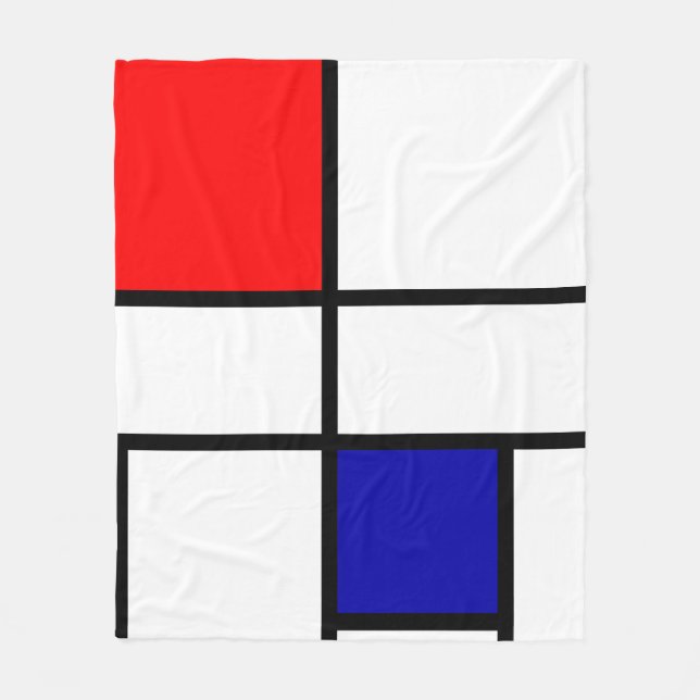 Mondrian 3 fleecefilt (Framsidan)