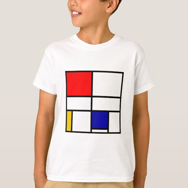 Mondrian 3 t shirt (Framsida)