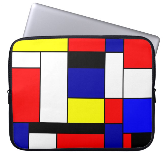 Mondrian #42 laptop sleeve (Framsidan)