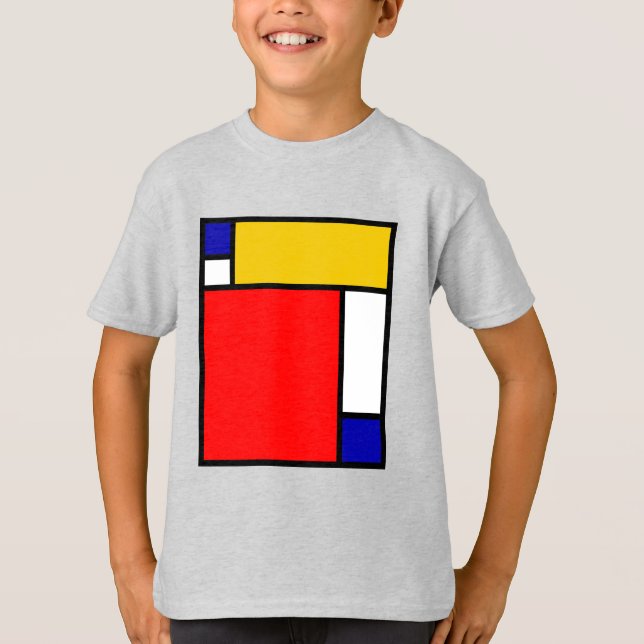 Mondrian 4 t shirt (Framsida)