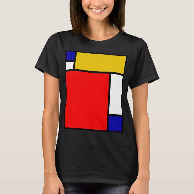 Mondrian 4 t shirt (Framsida)