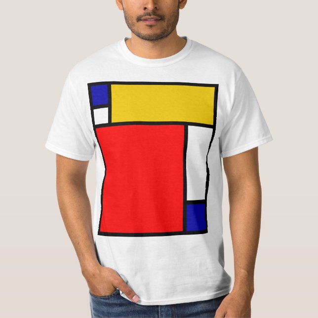 Mondrian 4 t shirt (Framsida)