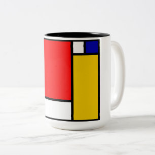 Mondrian 4 Två-Tonad mugg