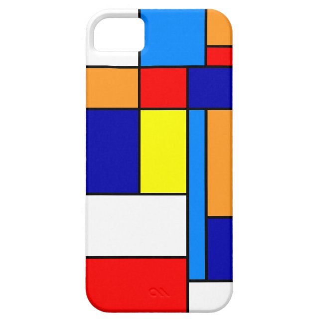 Mondrian #8 Case-Mate iPhone skal (Baksidan)
