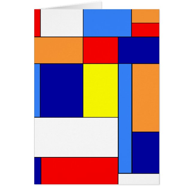 Mondrian #8 OBS kort (Framsidan)