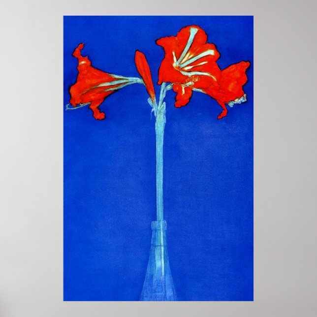 MONDRIAN Amaryllis Lilly Piet Mondrian Poster (Framsidan)