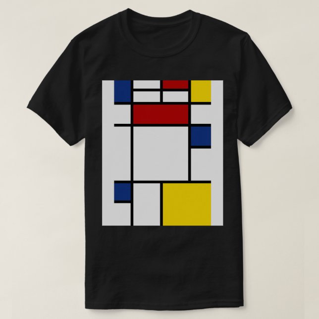 Mondrian Art T Shirt (Design framsida)