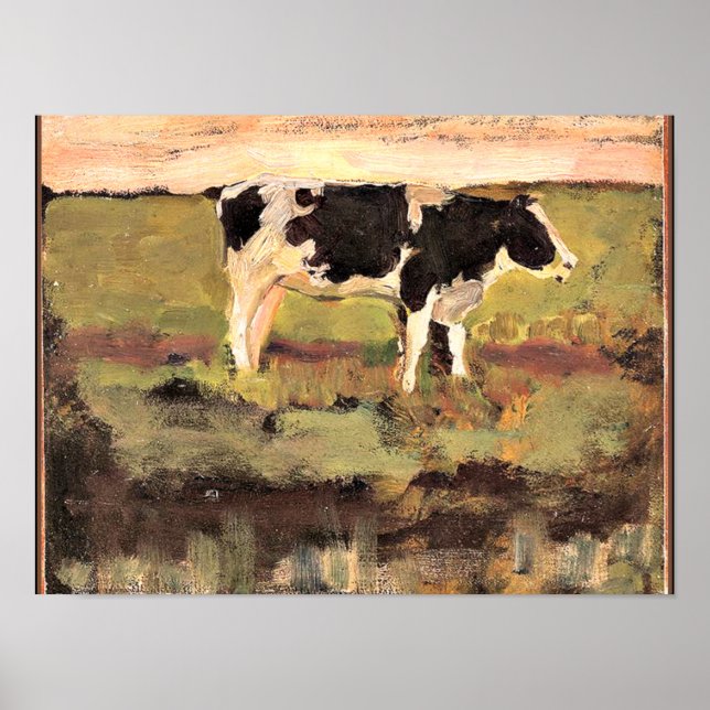 Mondrian - Black and White Heifer, 1904, Poster (Framsidan)