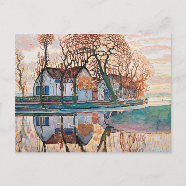 Mondrian, bondgård nära Duivendrecht, Vykort (Framsida)