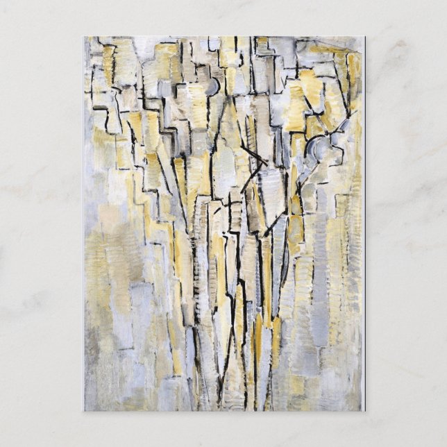 Mondrian - Boom A, abstrakt teckning Vykort (Framsida)