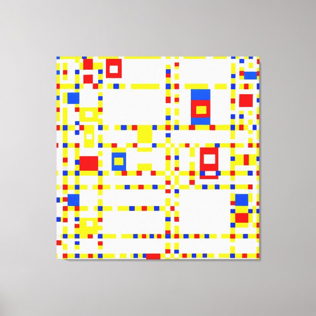 MONDRIAN - BROADWAY BOOGIE WOOGIE - 1942-1943 - CANVASTRYCK (Framsida)