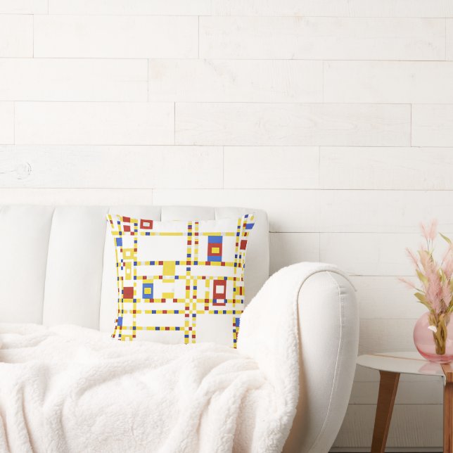 Mondrian - Broadway Boogie Woogie Dekorativ kudde (Soffa)