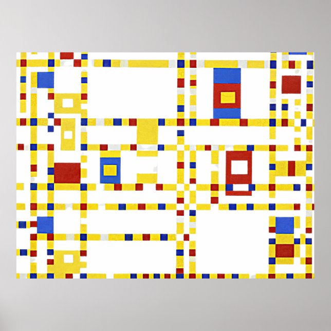 Mondrian - Broadway Boogie Woogie Poster (Framsidan)