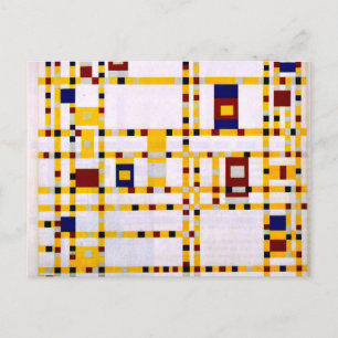 Mondrian - Broadway Boogie Woogie Vykort