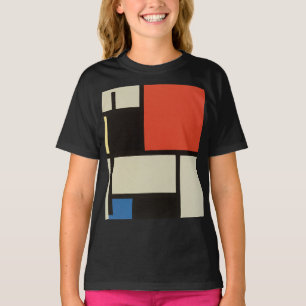 Mondrian Composition Modern Abstrakt Black Kids T Shirt