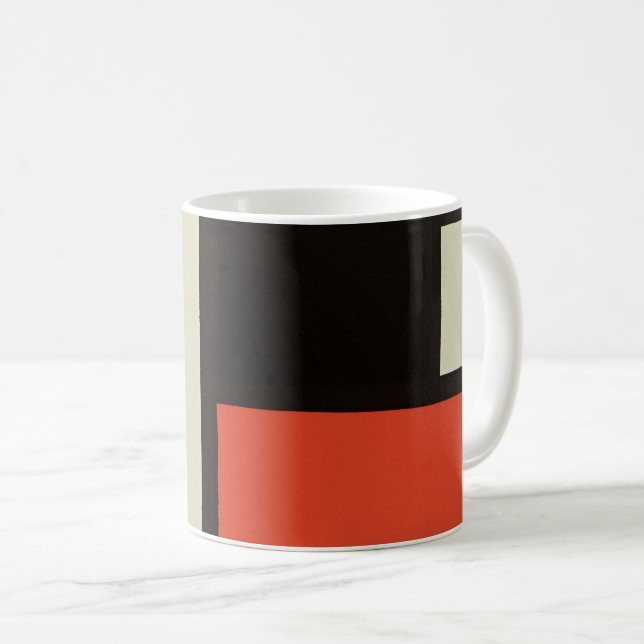 Mondrian Composition Modern Abstrakt Painting Art Kaffemugg (Framsida höger)